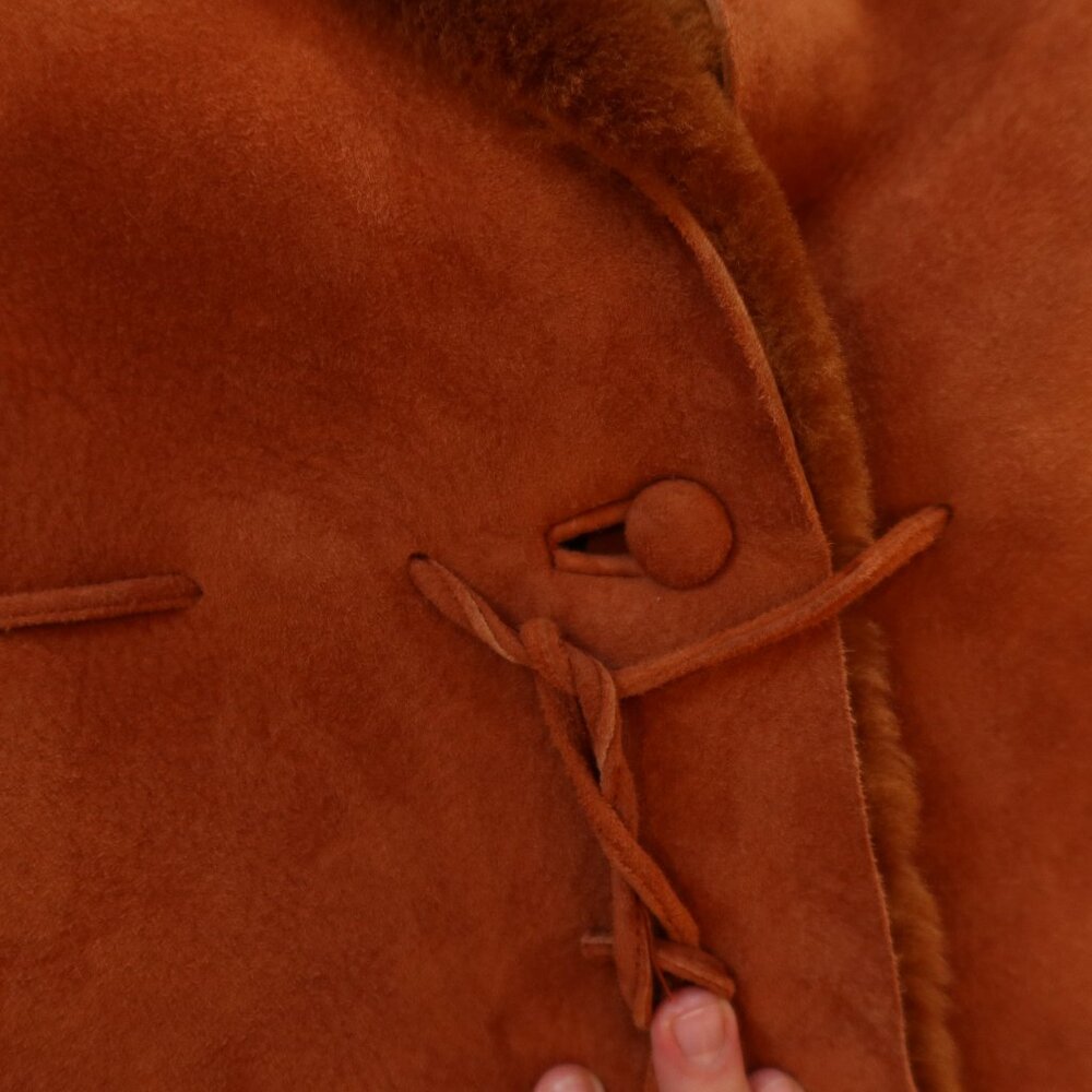 Wilsons vintage Leather Brown shearling fur lined Jacket - Picture 11 of 15